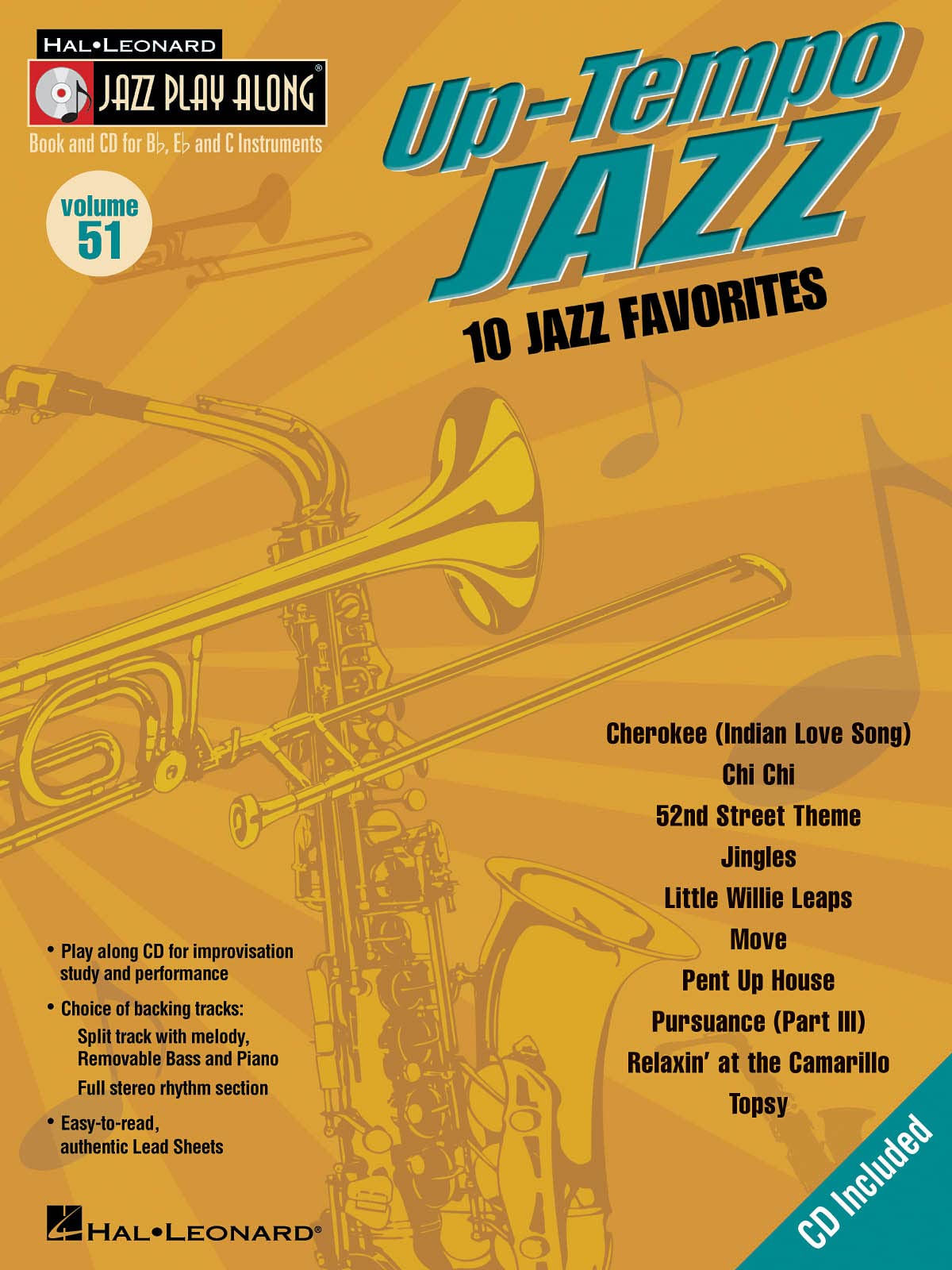 JAZZ PLAY ALONG: VOLUME 51 - UP TEMPO JAZZ C/Bb/Eb INST BK/CD