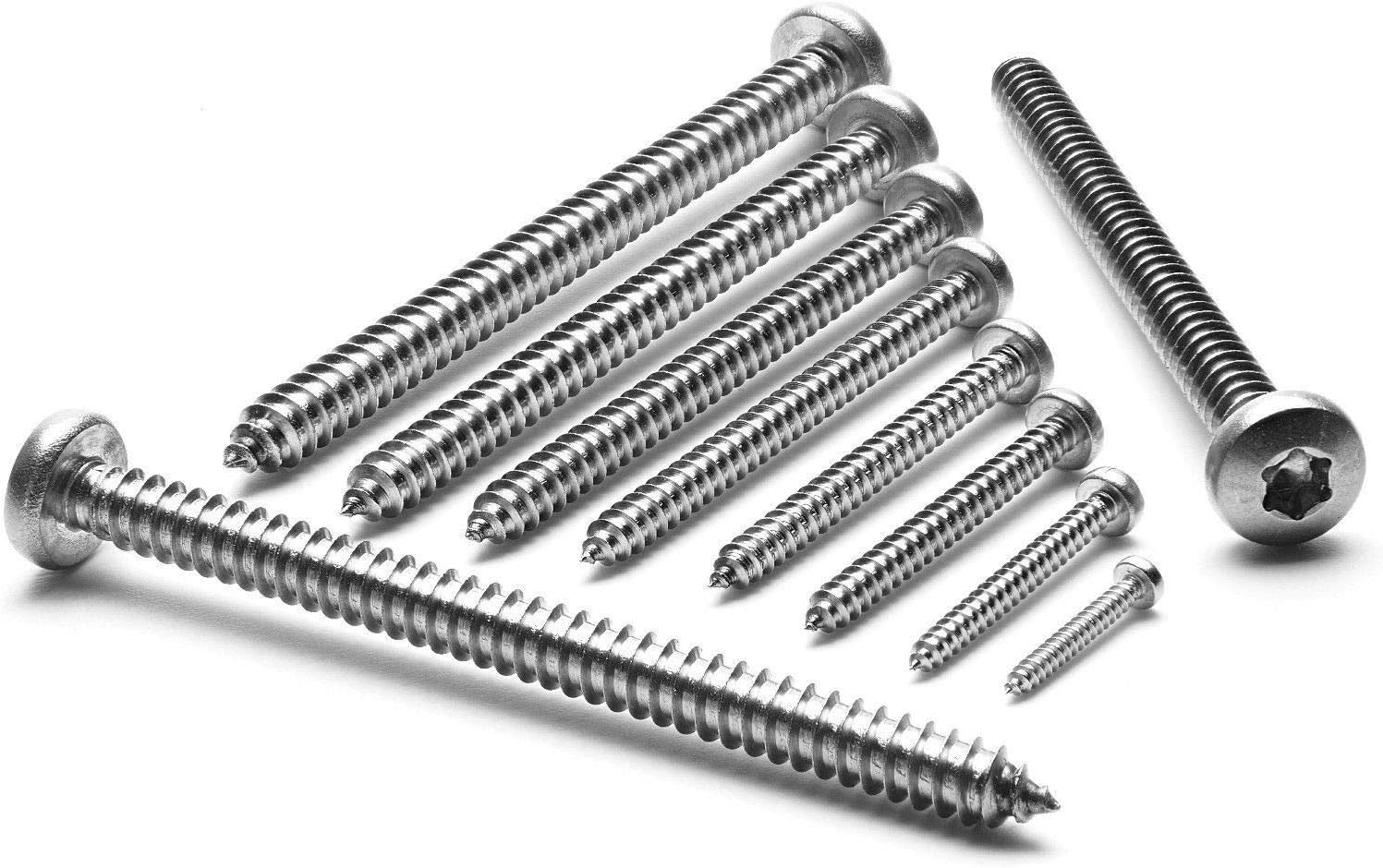 Blechschrauben 4,2 mm  DIN 7981 4,2 x 22 Kreuzschlitz Edelstahl V2A 200 Stk