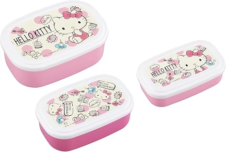 Amazon オーエスケー ハローキティ シール容器 3pセット Sp 31 弁当箱 水筒 オンライン通販