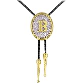 GelConnie Western Ties for Men Gold Bolo Tie Initial Letter A to Z Native American Bola Ties Cowboy Accessories for Men Women