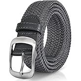 XZQTIVE Braided Belt Stretch Belt for Men and Women Multicolored Woven Golf Belt Elastic Jean Belts