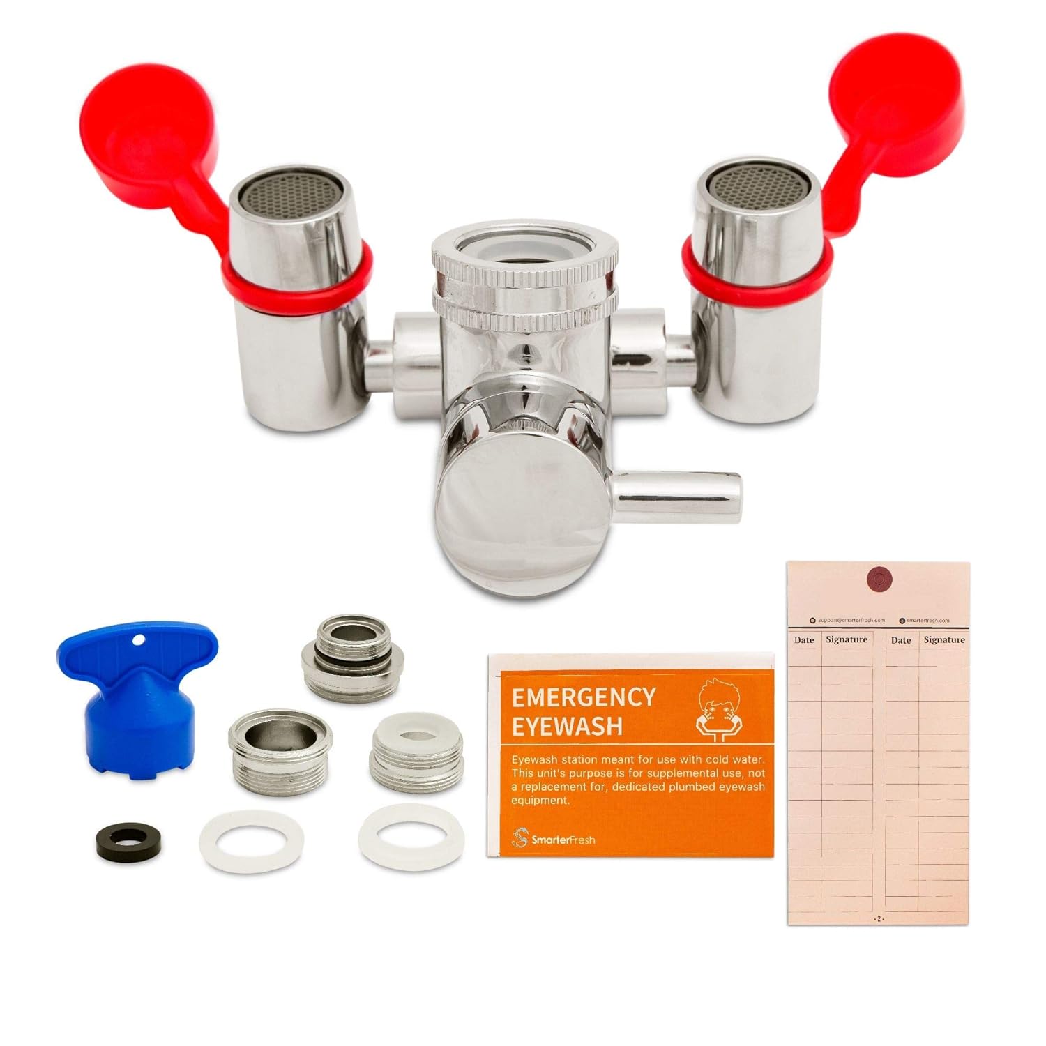 Faucet Mounted Eyewash Station – Reliable First AID Emergency Eye Wash Unit for Sink Attachment – Sink Mount Eye Flush Shower for Eyes and Skin: Industrial & Scientific