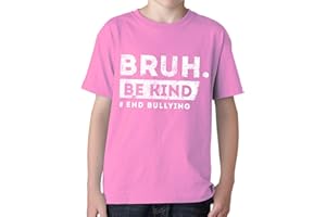 Lanpul Pink Shirt Day Kids, 2025 Anti Bullying Pink Shirt Kids, Bruh Be Kind, Anti Bullying Shirt for Boy Girl Toddler Child