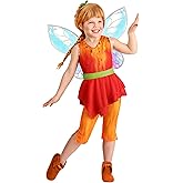 Toddler Disney Fairies Fawn Costume for Girls - Officially Licensed Fairy Outfit with Tunic, Pants, Belt, & Wings