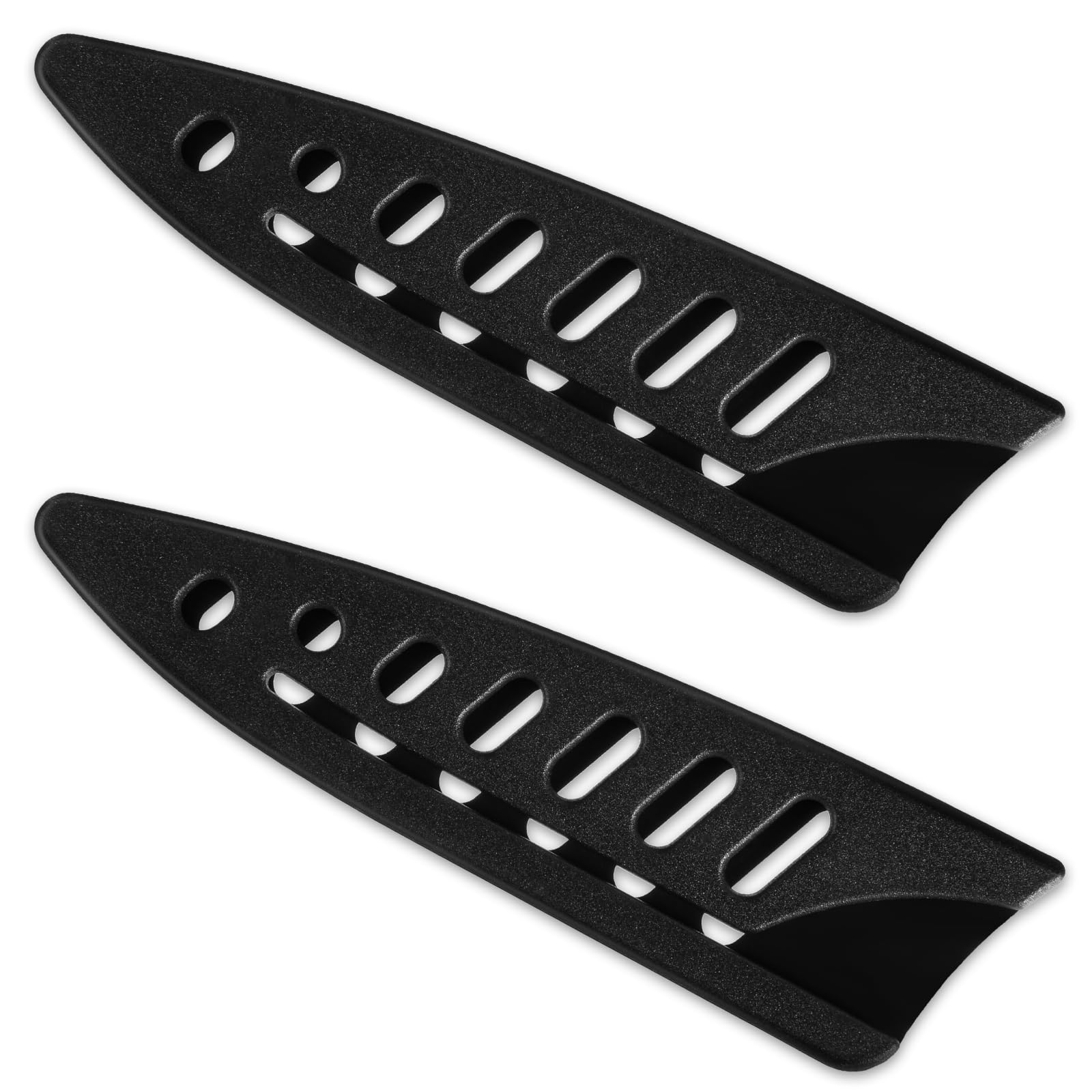 Photo 1 of 2 Pcs Knife Sheath Blade Protector Kitchen Safety Knife Covers or Sleeves for 3.5 inch Paring Knives Black Universal Plastic Knives Guards for Kitchen