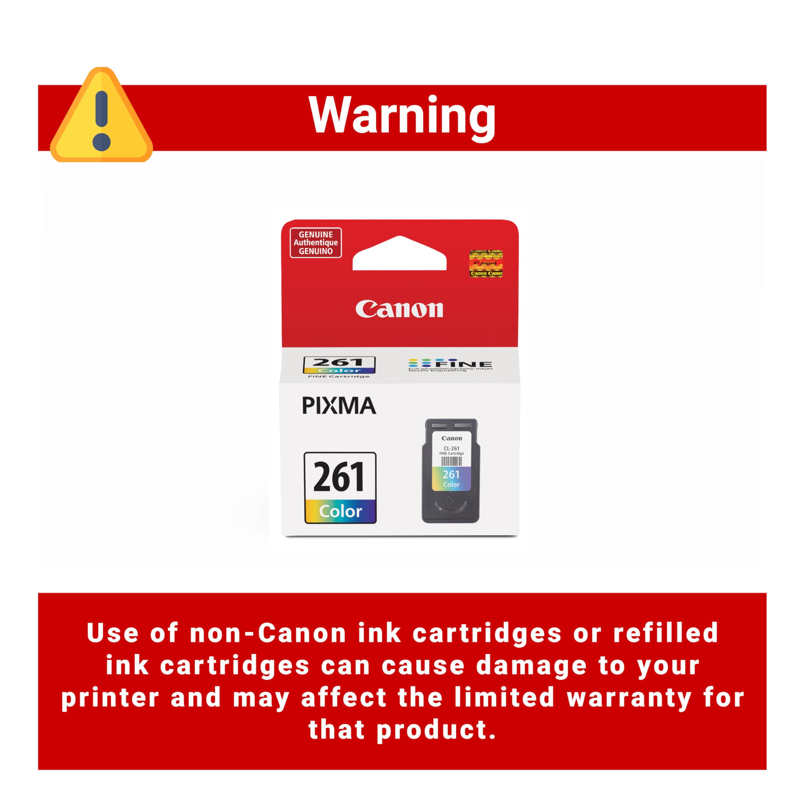 Canon CL-261 Genuine Color Ink Cartridge, Compatible with TS5320/6420/6420a,TR7020/7020a