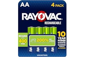Rayovac LD715-4OP GEN Precharged NiMH AA Card Batteries, 4-Pack