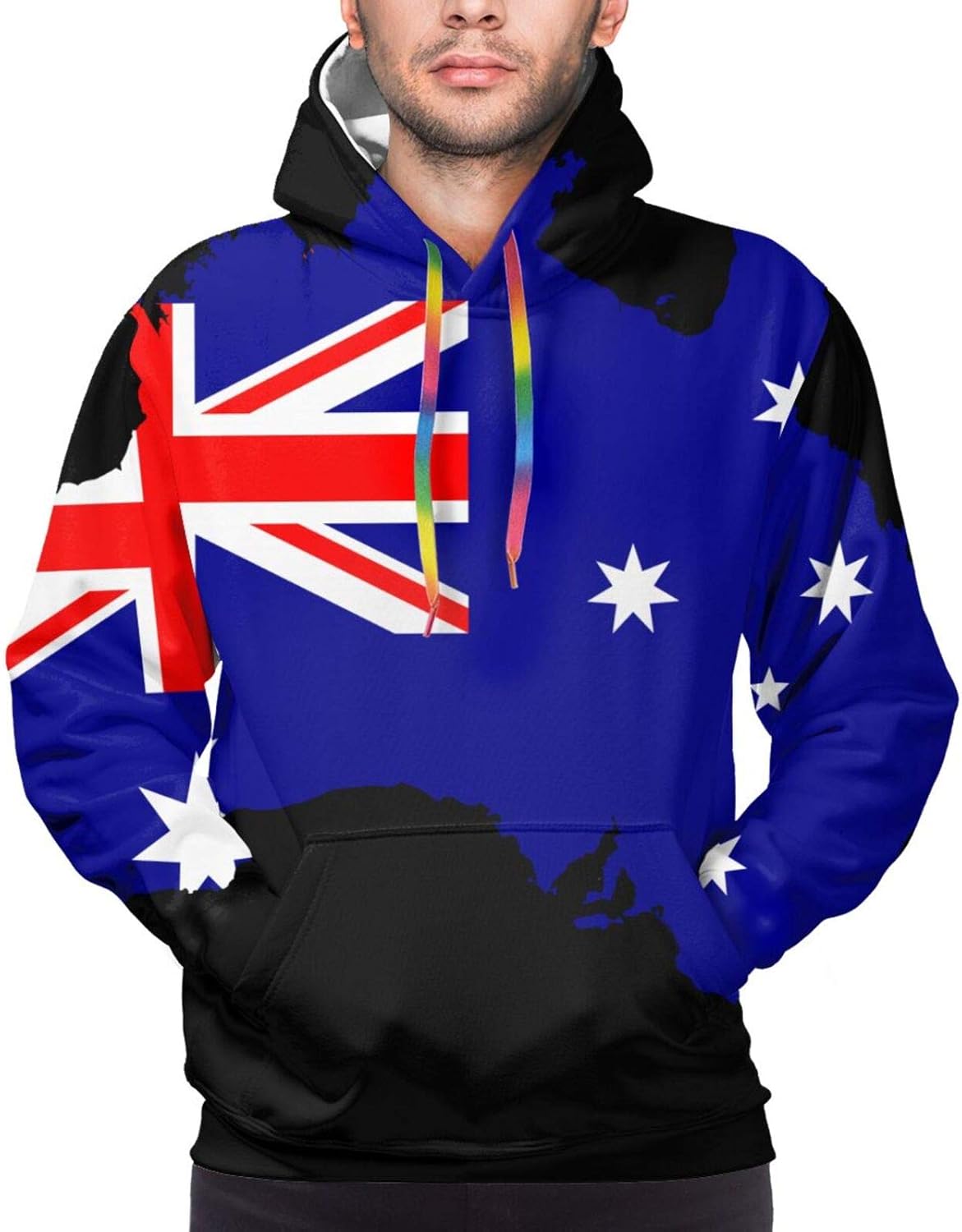 Australia Flag Map New Men's Hoodie Men's Sweater Men's Top