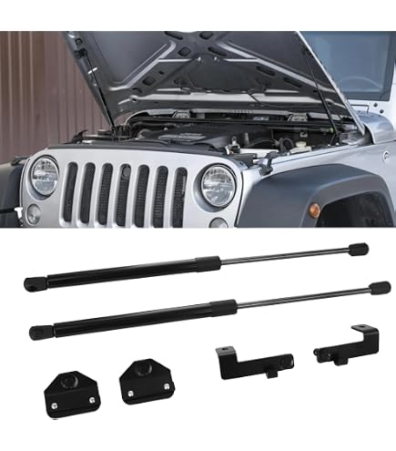 Pair Of Rear Tailgate Lift Supports For Jeep Compass 2007-2020 – With Speakers, 20.75 Inch