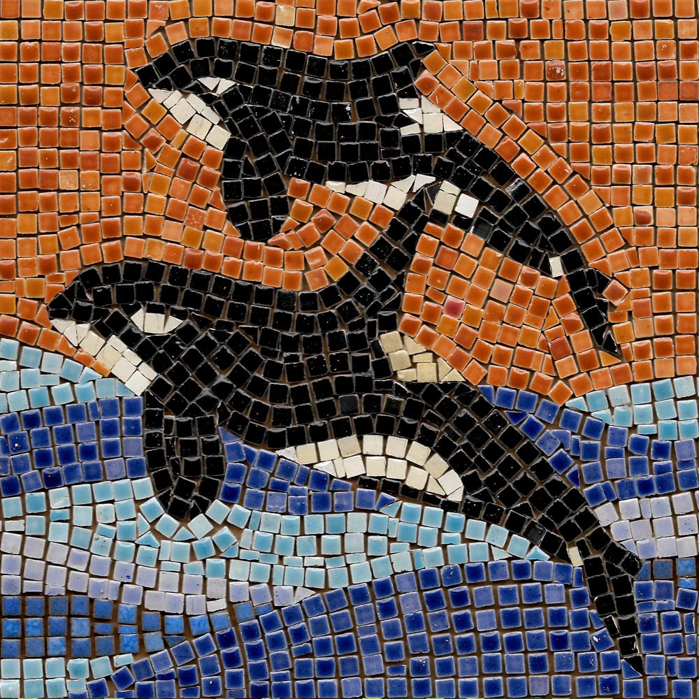 DIY Mosaic Art Kit Square 7inch 20cm Orca 2