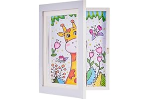 GMOND 1 pack Kids Art Frames,8.5 by 11 Picture Frame,Kids Artwork Frames Changeable,Picture Frames 8.5×11,Holds 50PCS,Front Opening Photo Frames Art Display for Kids Artwork-1pc