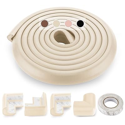 Buy Table Edge Protectors For Baby Baby Proofing Coffee Table Edge Corner Guards 13 2 Feet Foam Furniture Safety Bumpers 4 Child Proof Corner Protectors Beigewhite Online In Kuwait B07myrfdt7