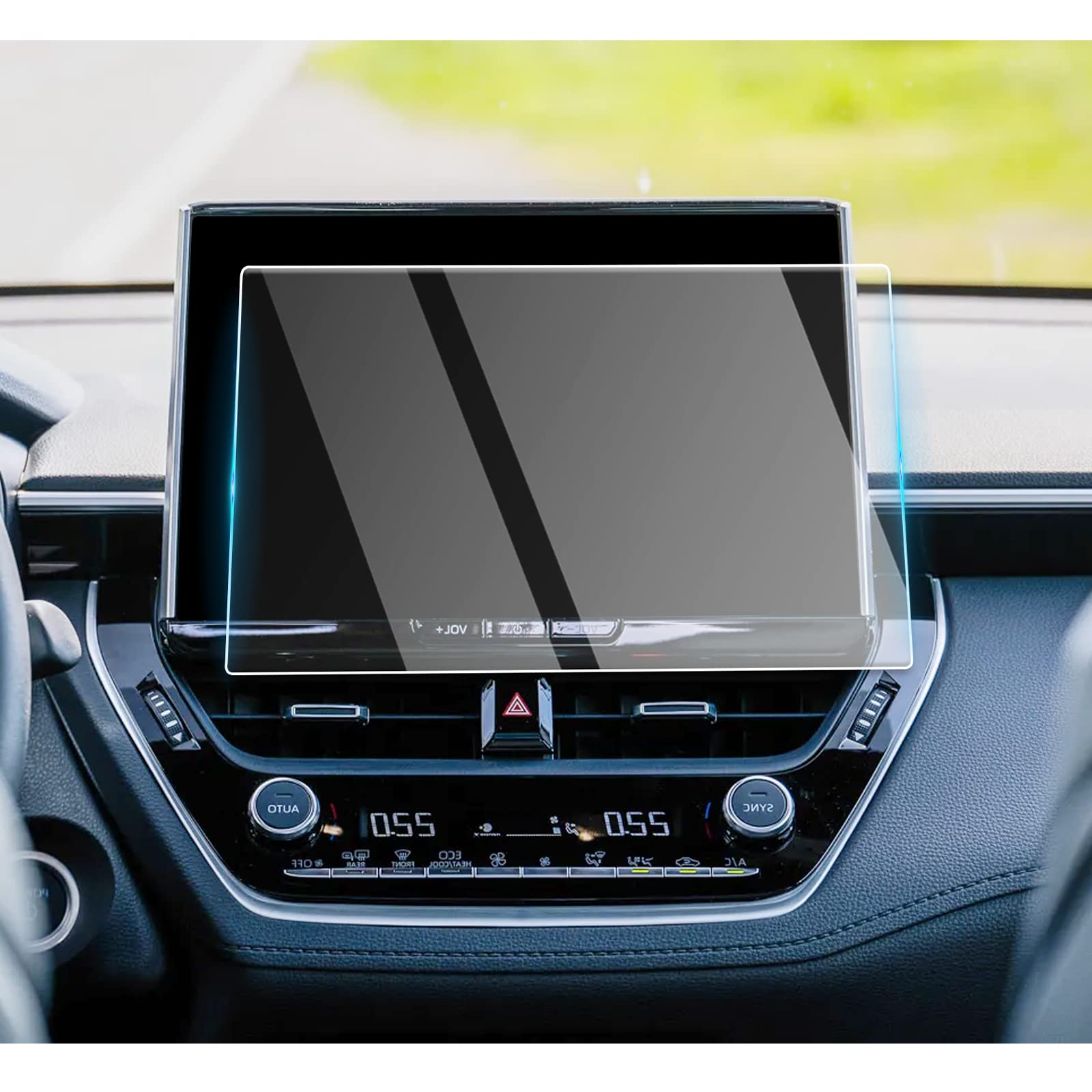 CDEFG Compatible with Toyota Corolla 2022-2024 2025, Navigation Protective Film Tempered Glass 9H 10.5 Inch GPS Screen Protector Car Film Corolla Cross Touring Sports GR Hybrid Hathback Accessories