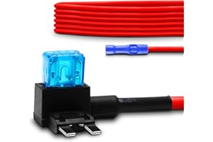 True Mods Headlight DRL Adapter Harness Kit Compatible with Jeep Wrangler JK CJ TJ [2 x 15A Mini Blade Fuses] [Plug N Play] W