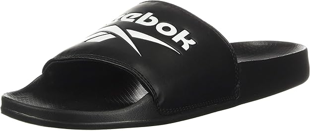 reebok slides black