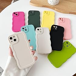 Caseative for iPhone 13 Case, Solid Color Curly