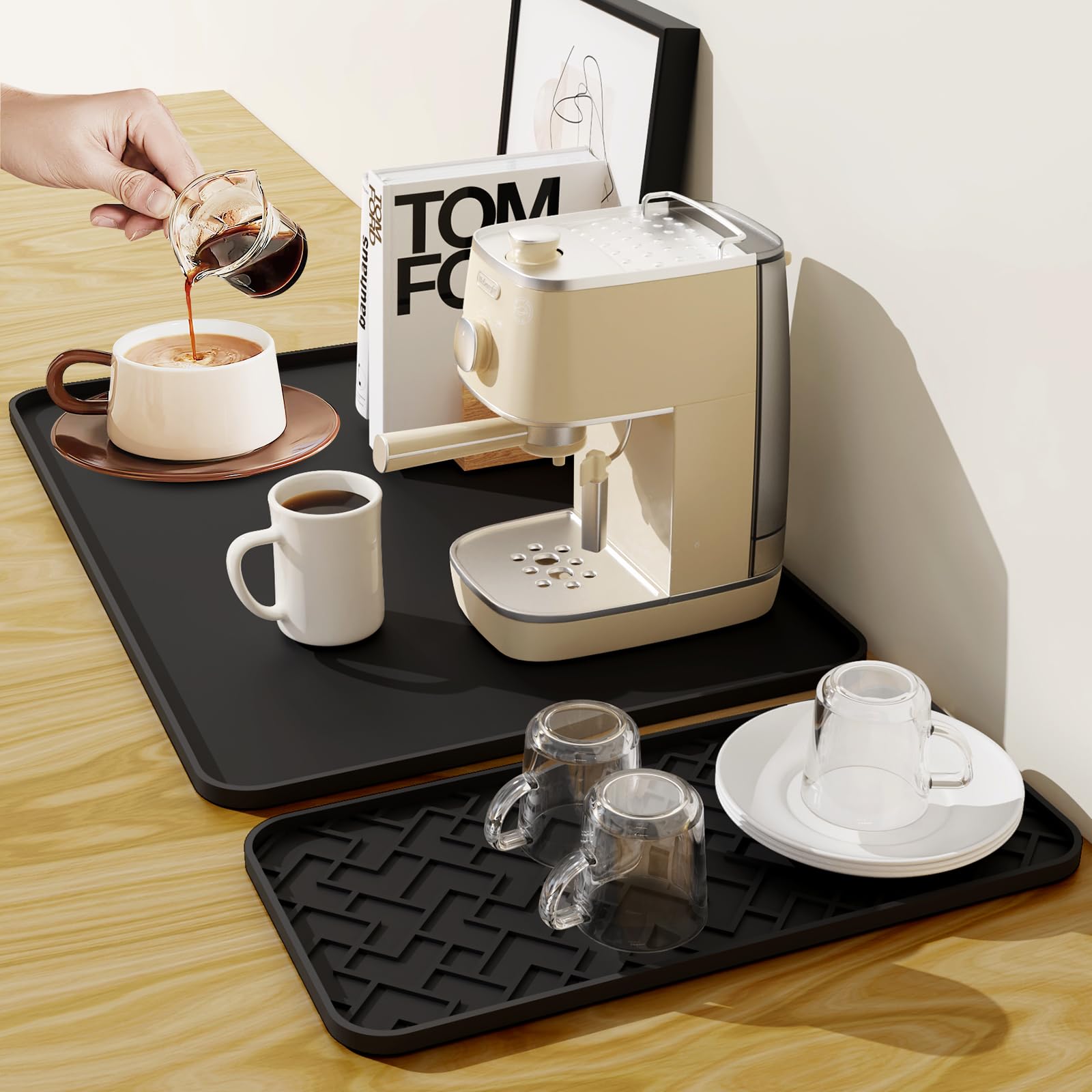 Silicone Coffee Mat - Removable Bar Mat with