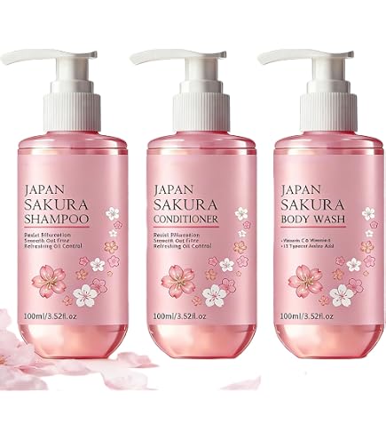 Amazon.com : Sakura Shampoo + Conditioner Set, Japanese Shampoo
