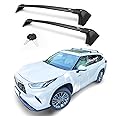 Autekcomma Heavy Duty Roof Rack Cross Bars Replacement for Toyota Highlander 2020-2024(not fit LE Models & Grand Highlander),Anti Theft Mechanism Lock with Max 260 lbs Loading Weight Crossbars