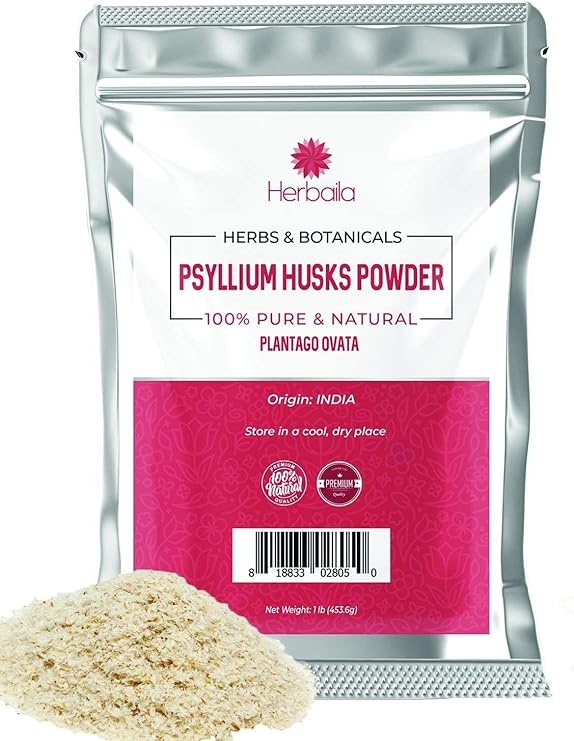 Psyllium Husk Powder, 1 lb, Finely Ground Powder for Baking
