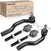 A-Premium Front Inner &amp; Outer Tie Rod End Kit Fix Uneven Tire Wear | Compatible with Honda Civic 2006-2011, L4 1.8L, Set of 4, Fix Clunking Noise, Restore Precise Steering Response