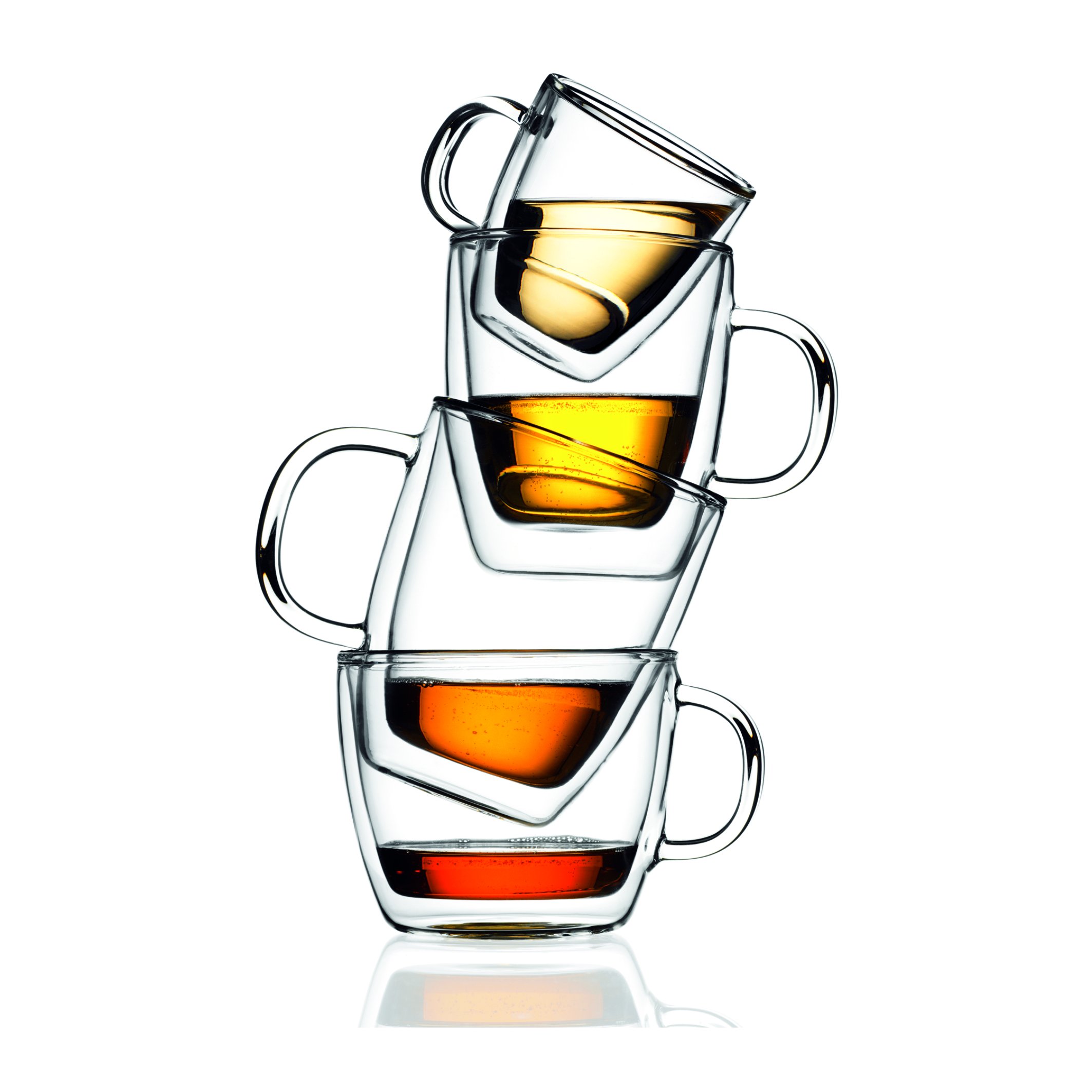 Bodum BISTRO Coffee Mug, DoubleWall Insulated Glass Espresso Mugs, Clear, 5 699965150235 eBay