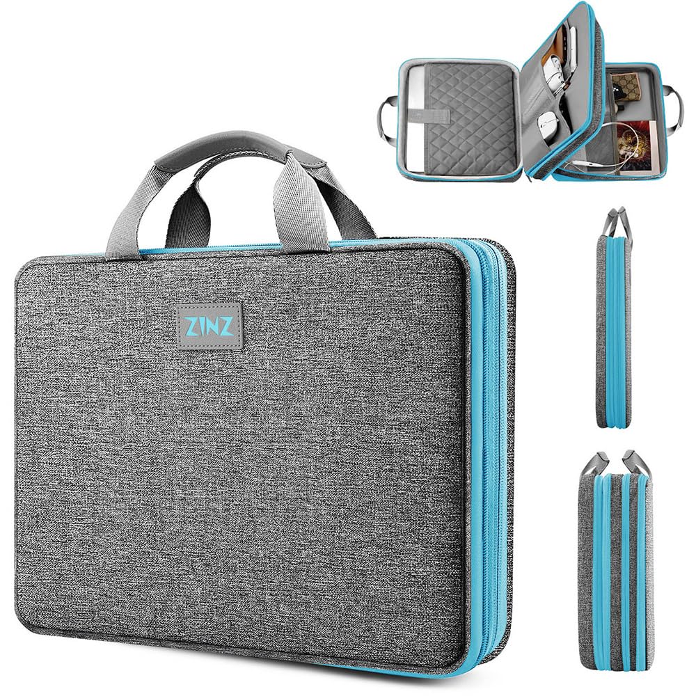 ZINZ Slim & Expandable Laptop Case 13 13.3 13.6 14 Inch Sleeve Compatible with MacBook Air/Pro 13-14 M1 M2 M3 2021-2023 Pro/Max,13.5 Surface Laptop 4/3,L02G02