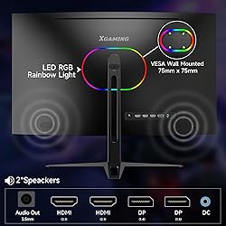memzuoix 27 inch Curved Gaming Monitor QHD