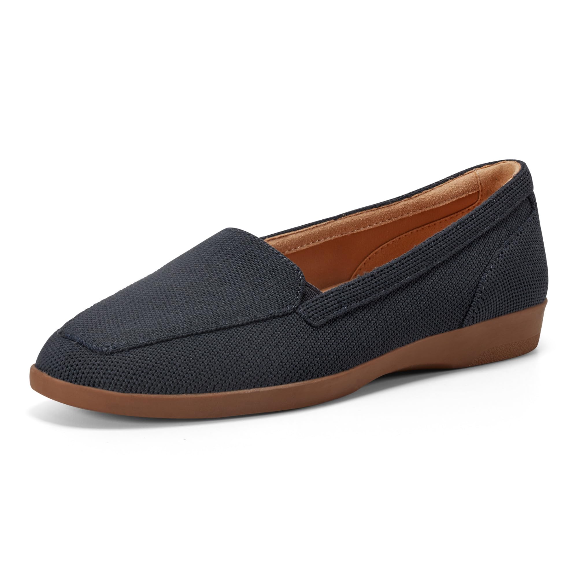 Easy Spirit Devitt Women’s Slip On, 6 B(M) US, Navy-Navy-Solid-Suede