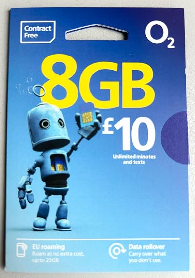 O2 Big Bundle 10 SIM Card BB10 LTE Tariff Brand O2