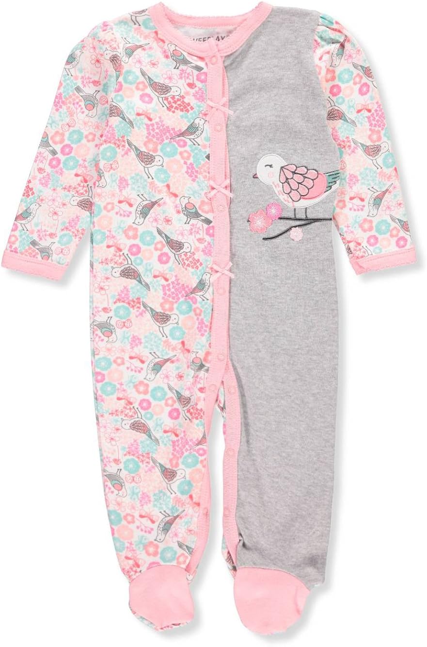 Weeplay Baby Girls' Footed Coverall Pink/Multi, 03 Months Amazon.co