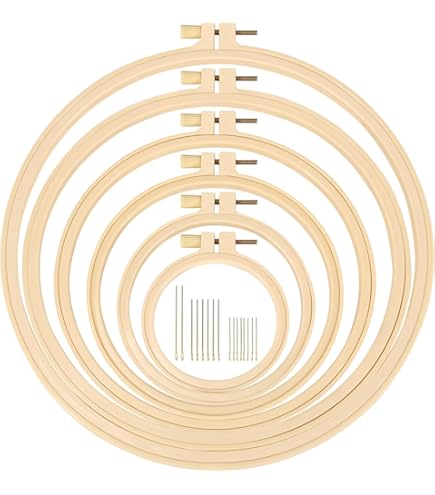 Amazon.com: XEmbro 6 Pieces Embroidery Hoop 3.6 to 10.7 inches