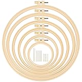 Caydo 6 Pieces Embroidery Hoops 3 Inch to 10 Inch