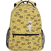 Funny Ducks Backpacks for Kids Teens School Bookbags for Elementary Middle High School Students Back Pack Laptop Daypack for Girls Boys Age 4-18 Years