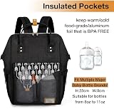 Lekebaby Nappy Changing Bag Backpack with Mat & Stroller Straps Arrow Print view 4