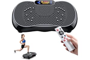 PBYRD Vibration Plate Exercise Machine 2025 Upgraded Fitness Vibrating Lymphatic Drainage for Weight Loss 330Lbs, 999 Adjustable Speeds, Full-Body Shaker Workout Platform for Women Men, Sport Home Gym