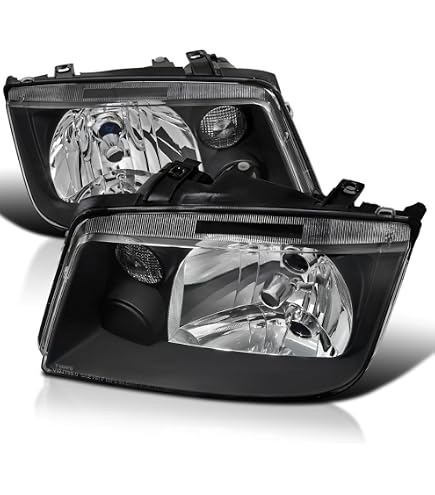 Chrome Euro-Spec E-Code Headlights With Fog Light For 1999-2005 VW Jetta MK4