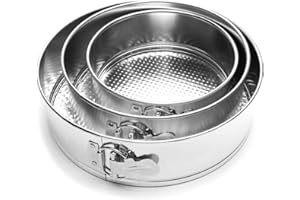 Fox Run 4560 Springform Pan Set, Tin-Plated Steel, 3-Piece