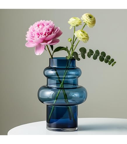 Amazon.com: MARIMEKKO Umpu Glass Flower Vase (Color Clay