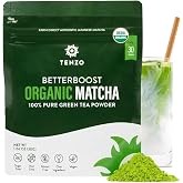 Tenzo Matcha Green Tea Powder - Matcha Powder USDA Organic Premium Grade - Kosher - Authentic Japanese Matcha Tea - Original Matcha Latte Powder - BetterBoost (1.06 Ounce)