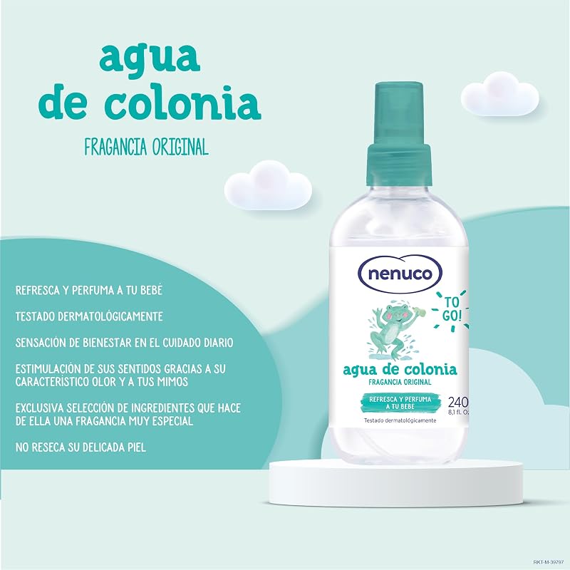 Canastilla Regalo Bebé Recién Nacido con 2 Colonias, Jabón de Baño, Leche Hidratante, Champú y Cesta