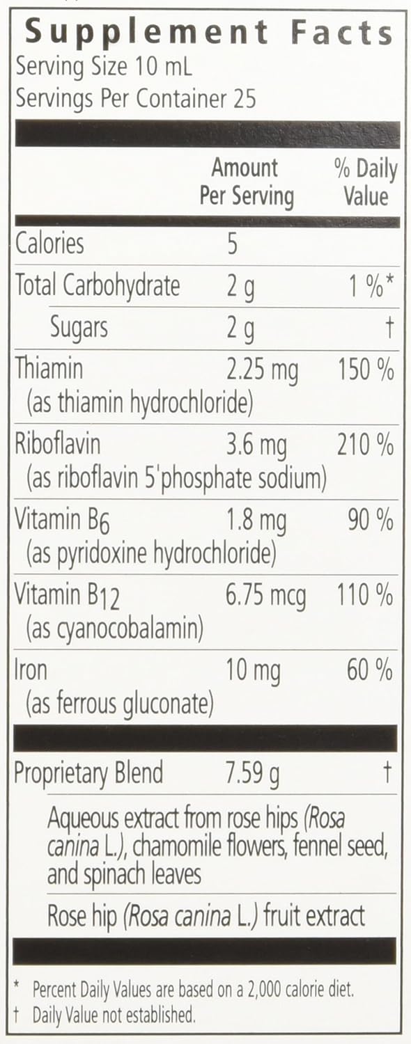 Floravital Liquid Iron Supplement + Herbs 17 Ounce LARGE - Vegan, Non GMO & Gluten Free - Non Constipating, Yeast Free for Men & Women: Health & Personal Care