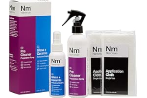 NANOMAN Glass Shower Door Cleaner & Repellent. Water Repellent for Glass. Twin Pack Inc. Cleaner and Latest Nano Coating Technology Spray, Works with All Glass