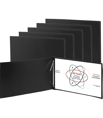 Amazon.com : gisgfim 12 Pcs 11'' x 17'' Pressboard Report Cover 3