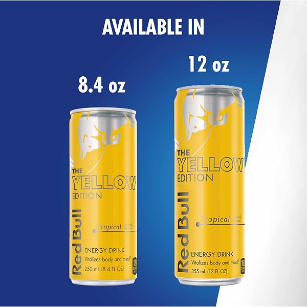 RED BULL TROPICAL YELLOW EDITION ENERGY DRINK, 8.4 FL OZ CAN
