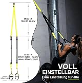 Sling Trainer Full Body Training Home Gym Outdoor Yellow view 4