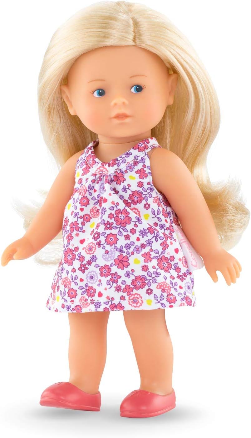Corolle 9000240010 - Les Trendies Mini Corolline Rosy Blonde 20 cm French Doll with Charm and Vanilla Fragrance - Image 4