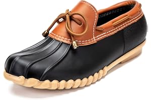 DKSUKO Snow Women's Waterpoof Loafer Shoes Slip On Flat Duck Shoe