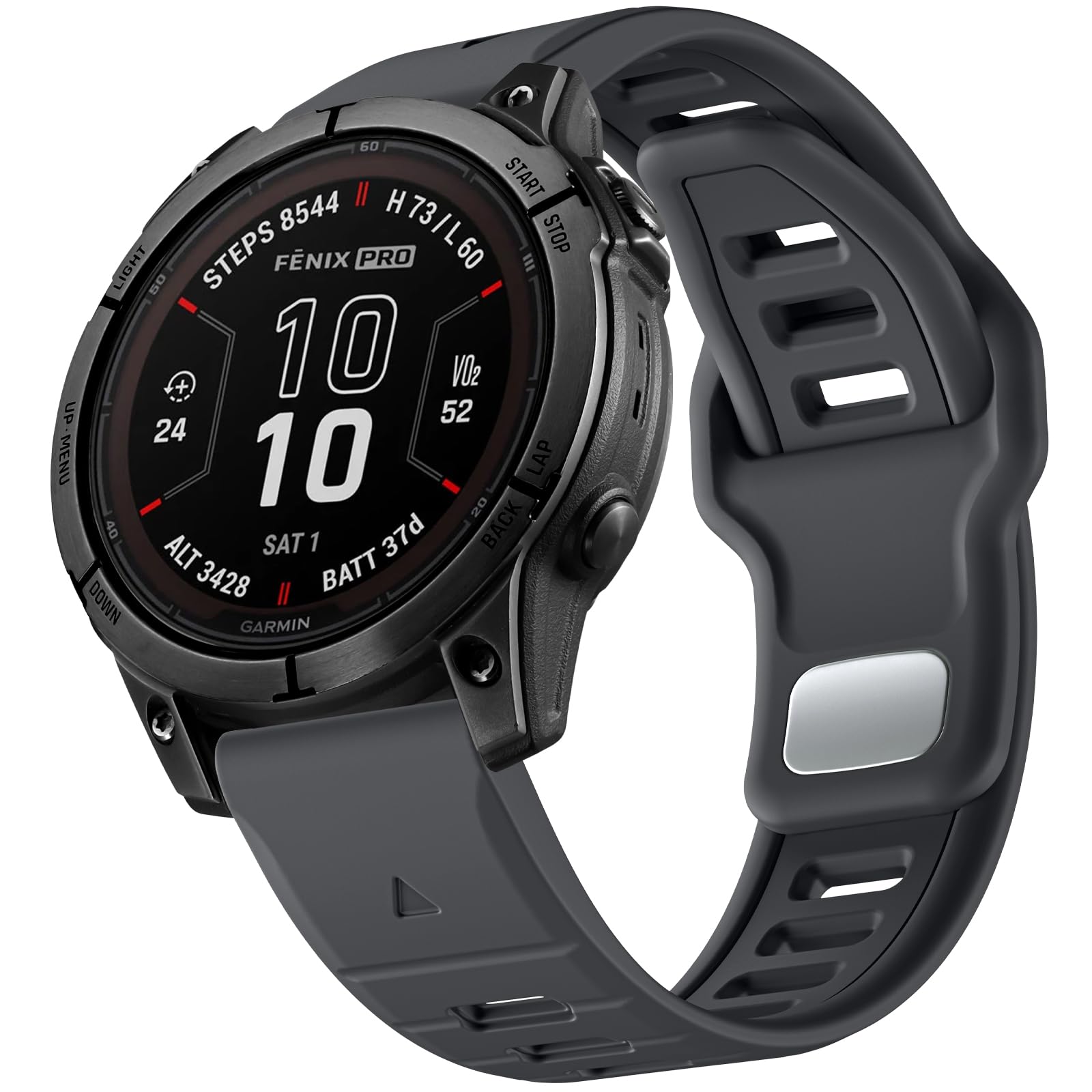 Negatta Strap Compatible With Garmin Fenix 7X/Fenix 7X Pro/Fenix 6X Pro/Fenix 5X Plus/Fenix 5X/Fenix 3/3 HR, 26mm Quick Fit Silicone Watch Strap for Garmin Epix Pro 51mm/Instinct 2X Solar