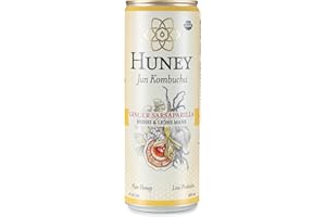 Huney Jun Organic Ginger Sarsaparilla Rishi Kombucha, 12 FZ